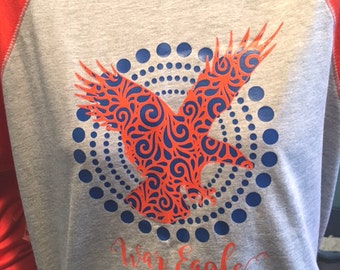 Auburn War Eagle 2 layers cutting file SVG Studio Eps Pdf PNG