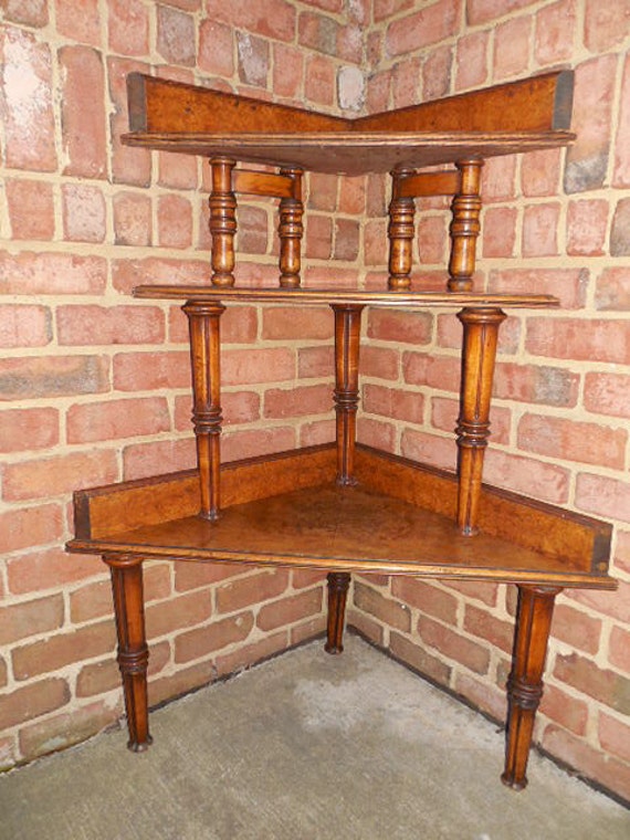 Antique corner etagere A superb 19th century American