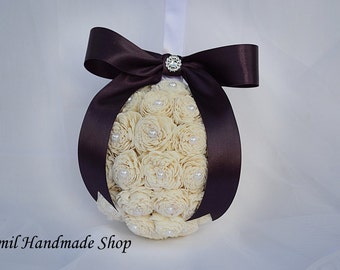 Kissing Ball, Sola Flower Kissing Ball, Purple Pomander