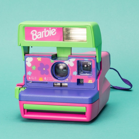 Polaroid 600 Barbie Camera W/ Flash by AwesomeCameras on Etsy