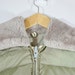 Vintage COMFY All Down Anorak Puffer Coat Seattle Quilt Mfg Water Repellant Green with Sherpa Collar Jacket M/L