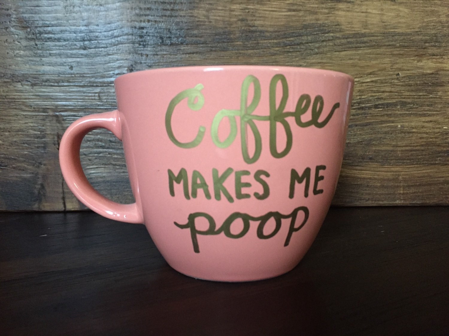 Coffee Makes Me Poop Mug by HomemadeByJuJu on Etsy