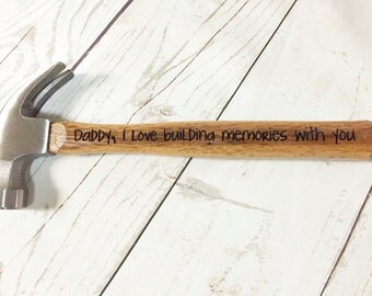 Wooden Hammer - Custom Hammer - Personalized Hammer - Christmas Dad Gift- Gift for Dad - Gift for Father - Best Dad Gift - Personalized Gift