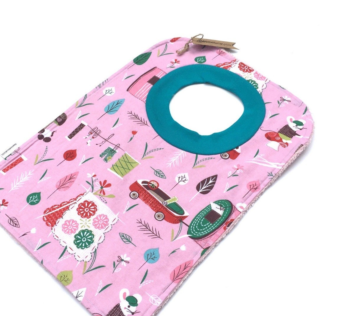 Pink Girl Bib Baby Bib Toddler Bib Girls Pullover Bib