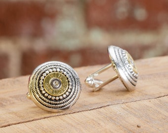 Mens Bullet Cufflinks - Tailored 9mm Cufflinks - Groomsmen Gift / Dad Gift