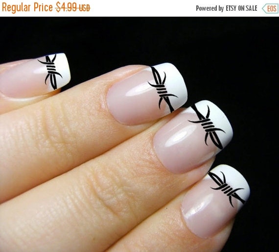 25% OFF & Free Shipping 58 BARBED WIRE Nail Art by NorthofSalem