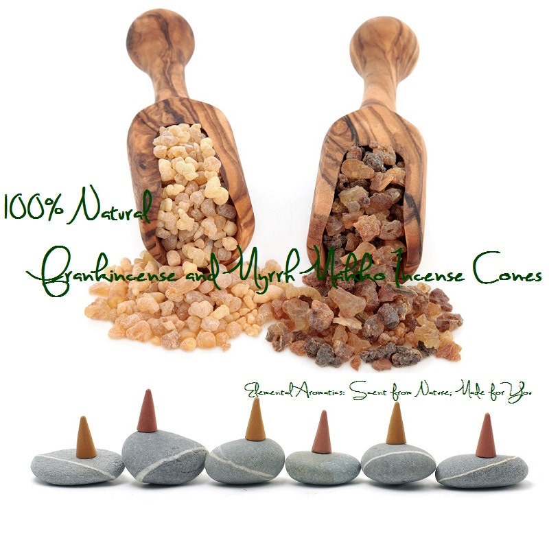Frankincense and Myrrh All Natural Makko Incense Cones