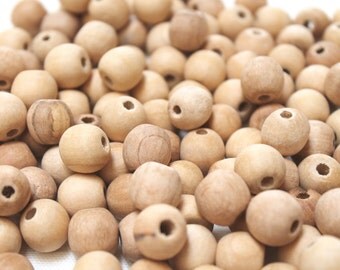 13 mm Apple Wood Beads set - Round Natural Unfinished Wooden Beads - 13 mm with hole set of 20 pcs