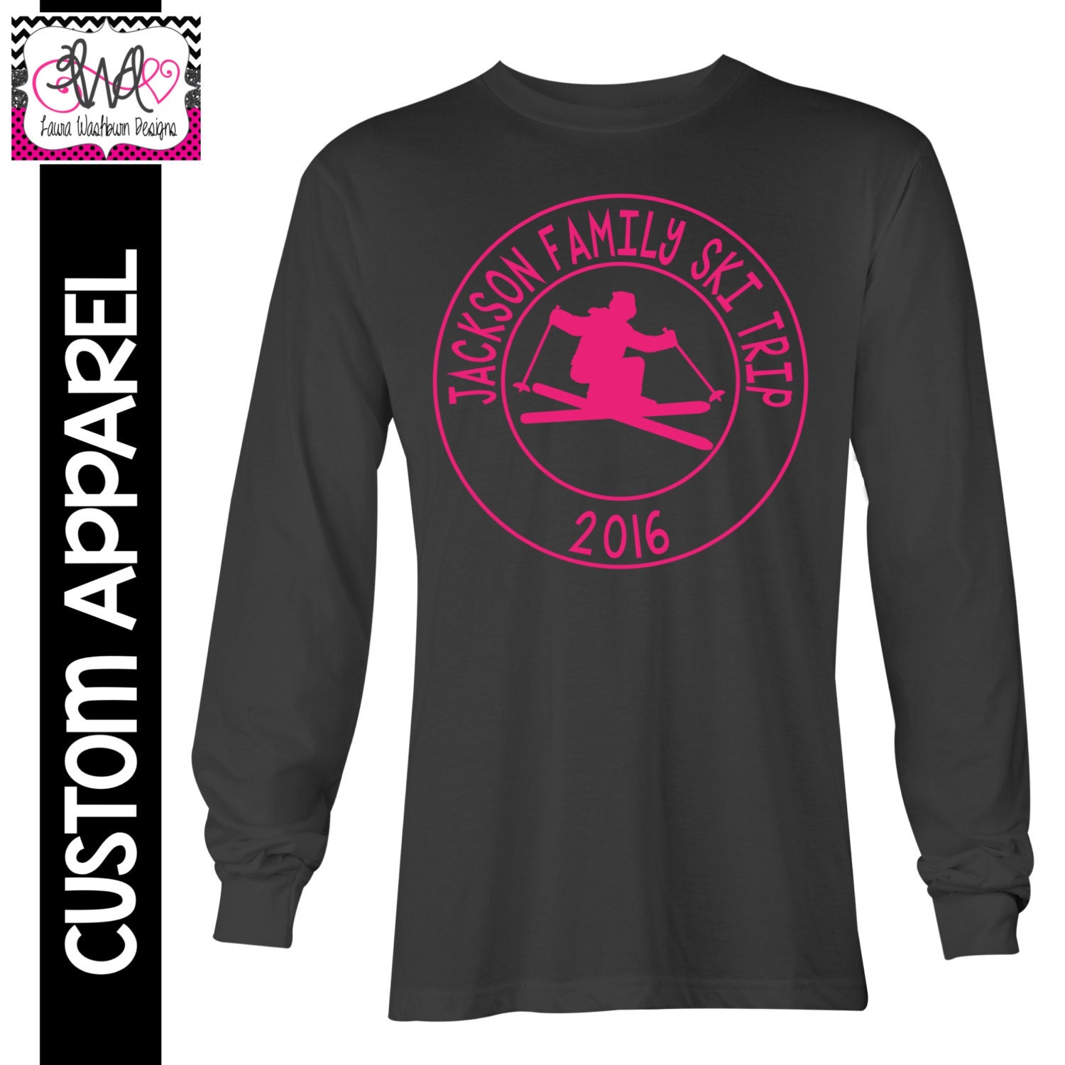 CUSTOM APPAREL: Custom Vacation Long Sleeve T-Shirt Family