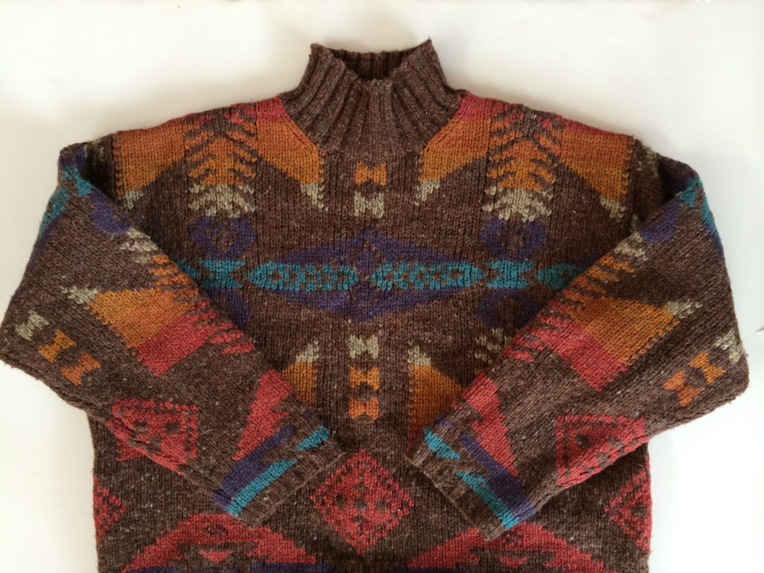 Navajo Blanket Sweater Ralph Lauren Southwest Navajo Style