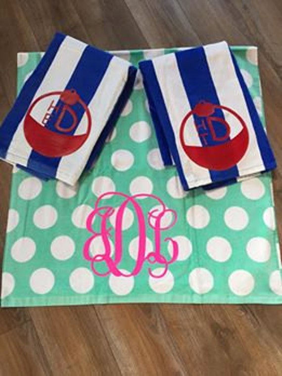 Items similar to Monogram Beach Towel, Monogrammed Beach Towel, Beach Towel Gift, Monogram Towel ...