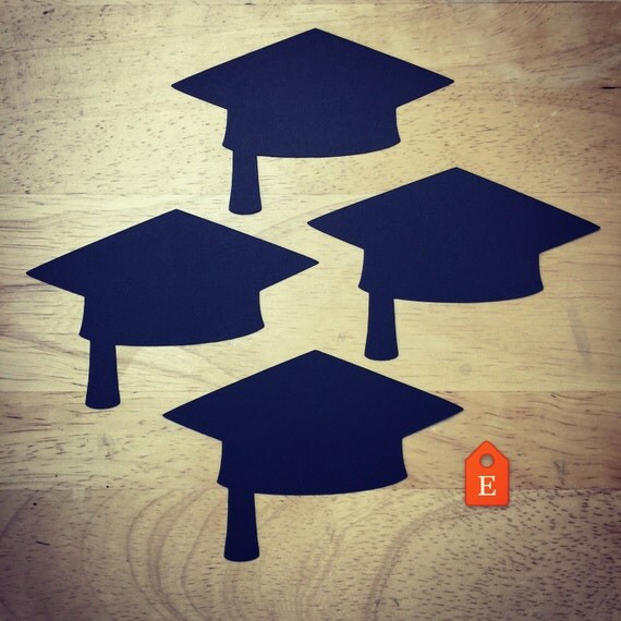 Graduation Cap Cut Outs Various Sizes and Colors Available