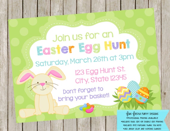 Funny Easter Egg Hunt Invitations 4