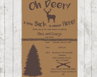 Hunting Theme DIY Baby Shower Invitation By LaughsandLollies   Il 340x270.963240716 S0rt 