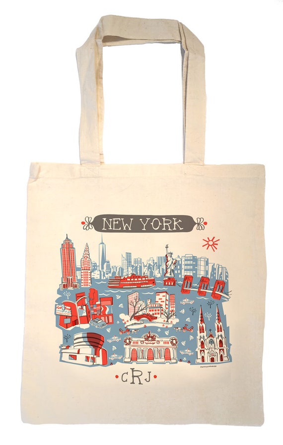 NYC Tote Bag-City Tote-City Bag-New York City-Any City