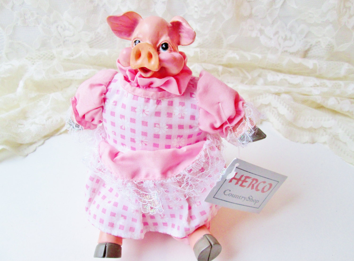 pink pig doll