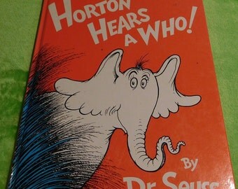 Items similar to Dr. Seuss Horton Hears a Who Pottery Barn Kids Wall ...