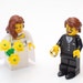 Custom Lego Minifigure Bridal Couple Wedding Lego Bride