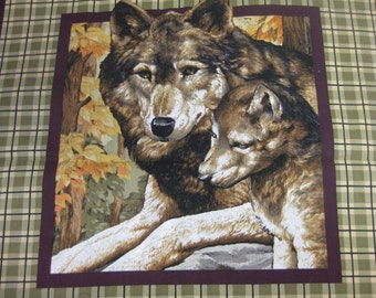 Wolf Fabric Panel 