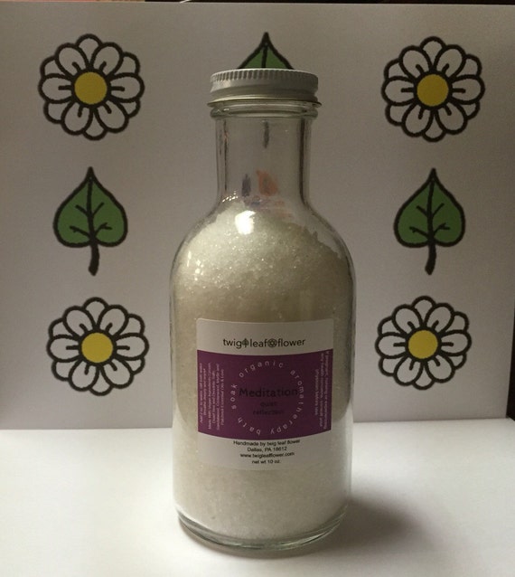 Meditation Relaxing Vegan Organic Aromatherapy Bath Soak