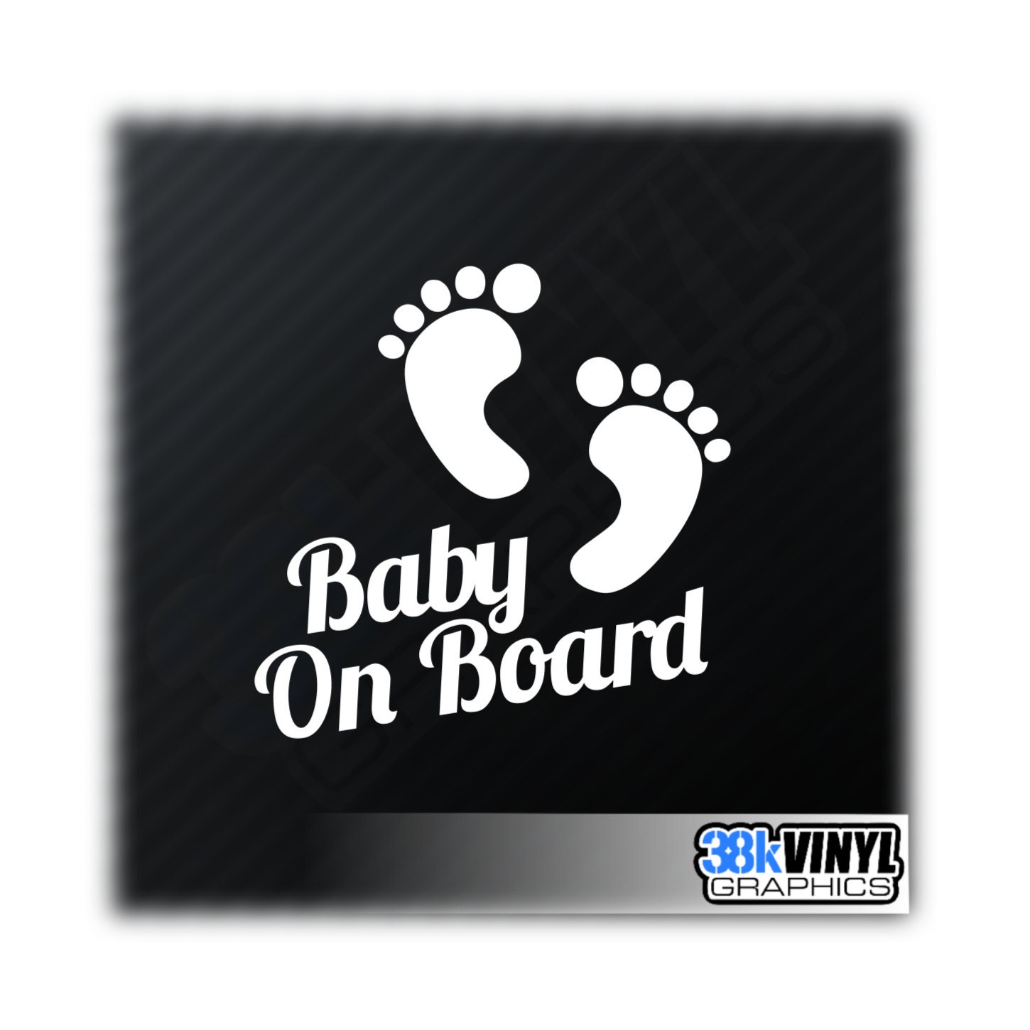 Baby On Board Funny Car Window Bumper Sticker Vinyl Decal