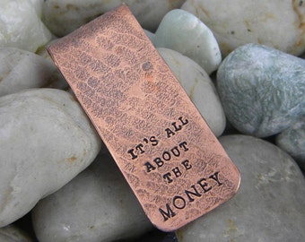 Copper Money Clip - It's All About The Money