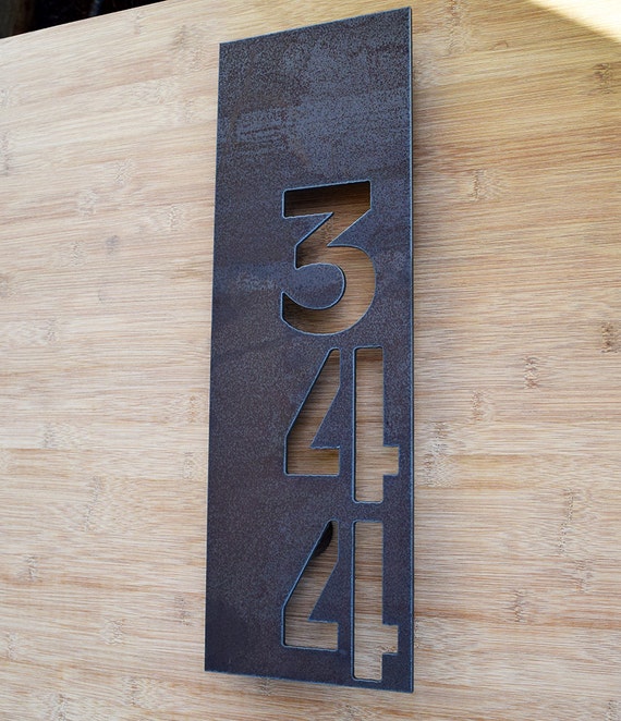Taylor house numbers Modern address sign