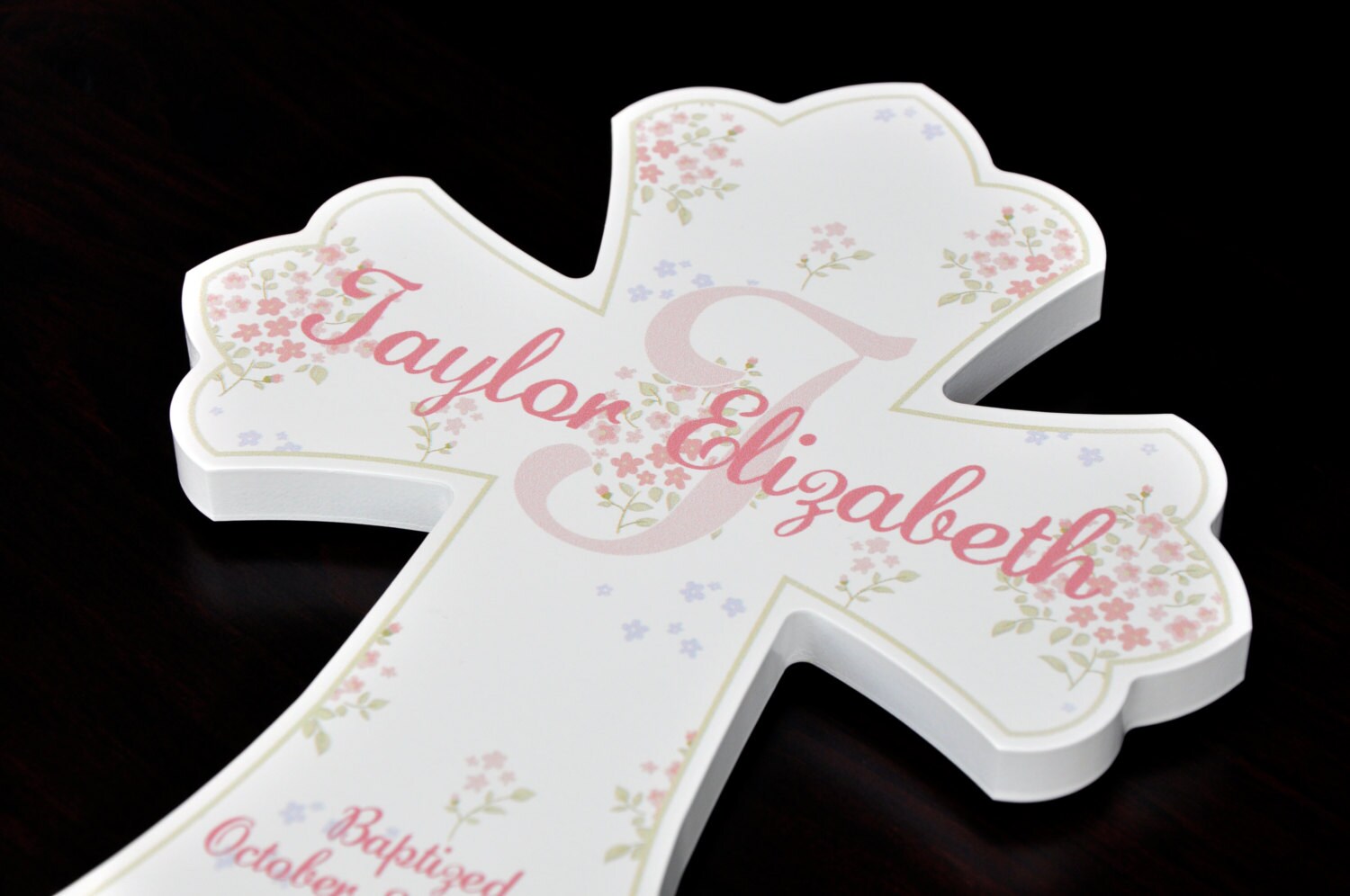 Personalized Wall Cross Personalized Baptism Gift First