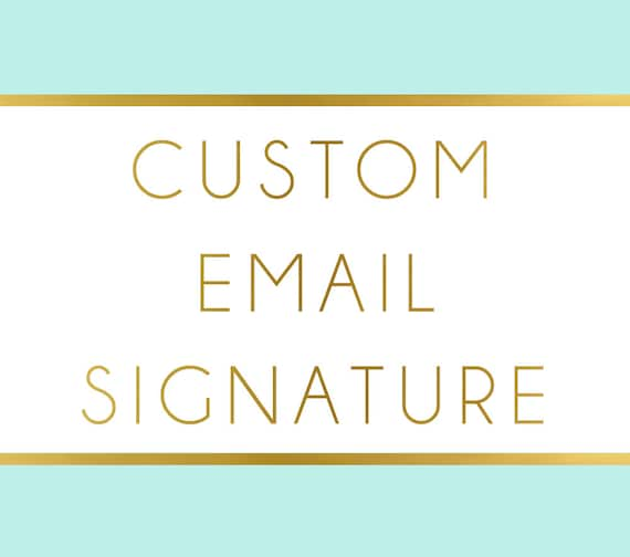 create custom email signature