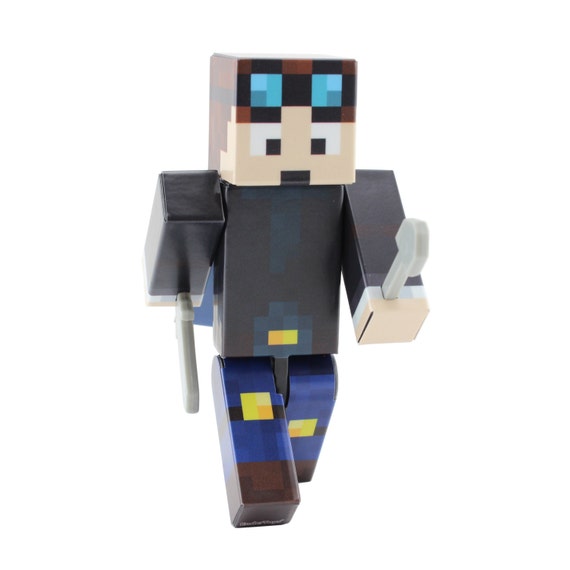Miner Boy 4 Action Figure Toy Plastic Craft by