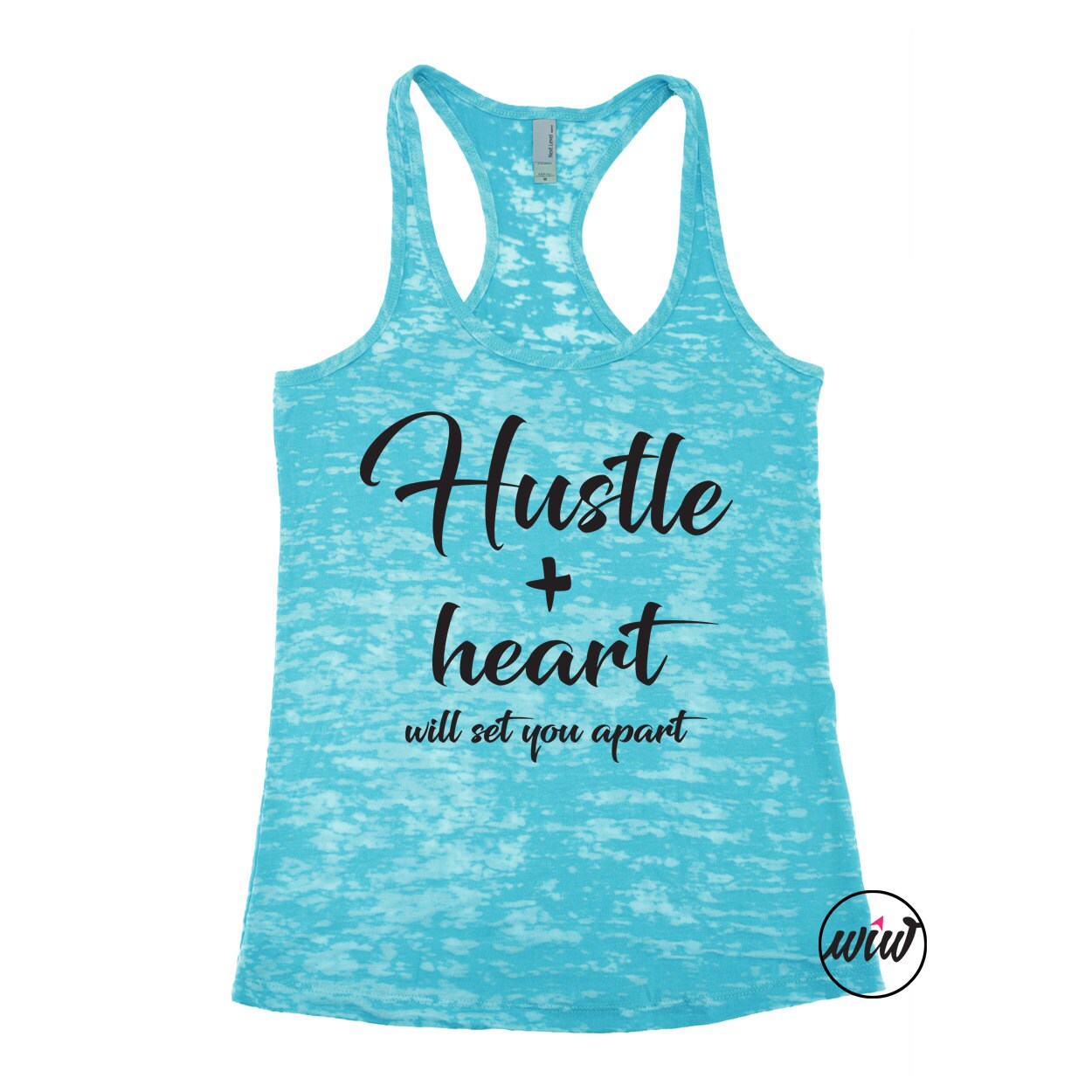 Hustle and Heart Will Set You Apart Girl Boss by WorkItWear