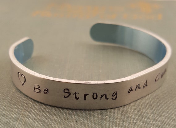 Be Strong and Courageous Bracelet Scripture Bracelet Courage