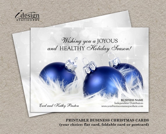 Personalized Business Christmas Cards Printable Corporate