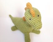 Amigurumi Dinosaur Large Dinosaur  Crochet Dinosaur Stuffed Toy Dinosaur Kids Toy Kawaii Plush Valentine's Day Gift Ideas Made to Order