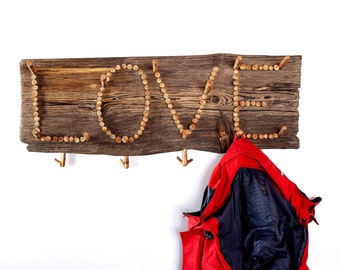 Coat rack, Wooden coat rack, Driftwood coat hanger, Handmade coat hanger, Handcrafted rustic coat hanger, Recycled home decor, Wall Decor