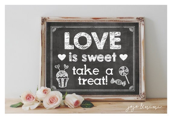 Instant Love Is Sweet Take A Treat Printable X By Jojomimi