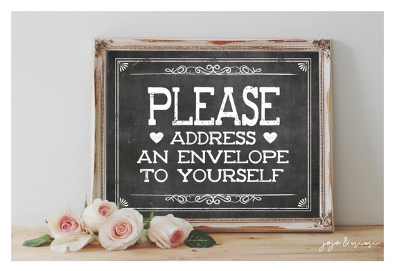 Instant 'Please address an envelope to yourself'