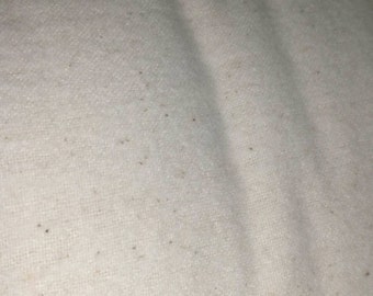 Flannel, Natural Unbleached Ivory Cotton Flannel Fabric, Natural Color, Unbleached Flannel 9200