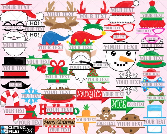 Download Split Christmas Cutting Files Digital files SVG EPS PNG