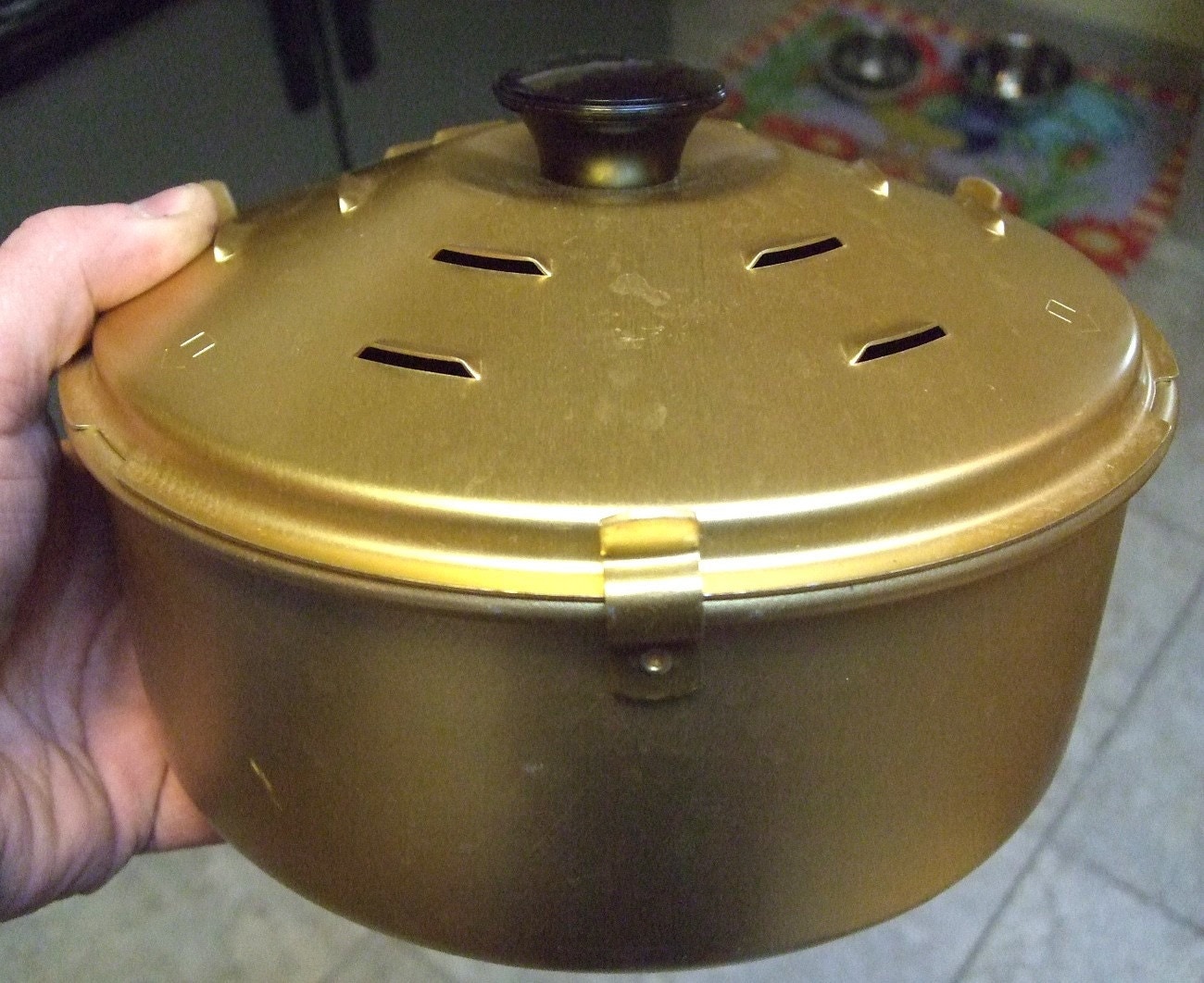 Vintage Rival Crock Pot Bread n Cake Bake Baking Pan For Slow