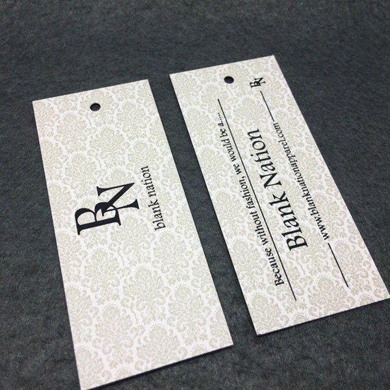1000 hang tag printing Custom glossy hang tag matte hang tag