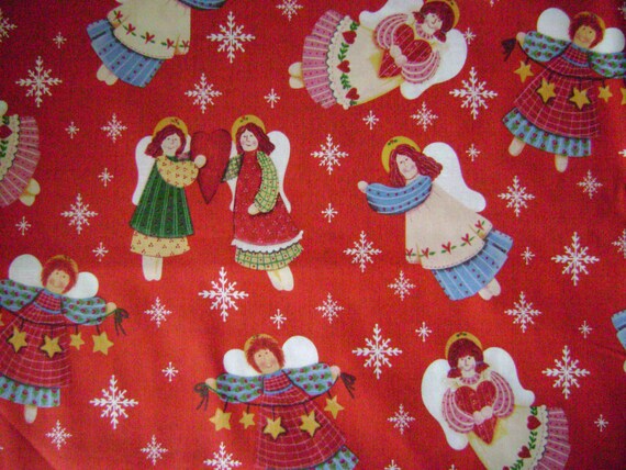 whimsical christmas angels cotton fabric sold by yard whimsical christmas angels cotton fabric sold by yard