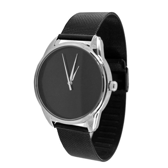 ZIZ Black Stainless Steel Watch / Stainless Steel Band