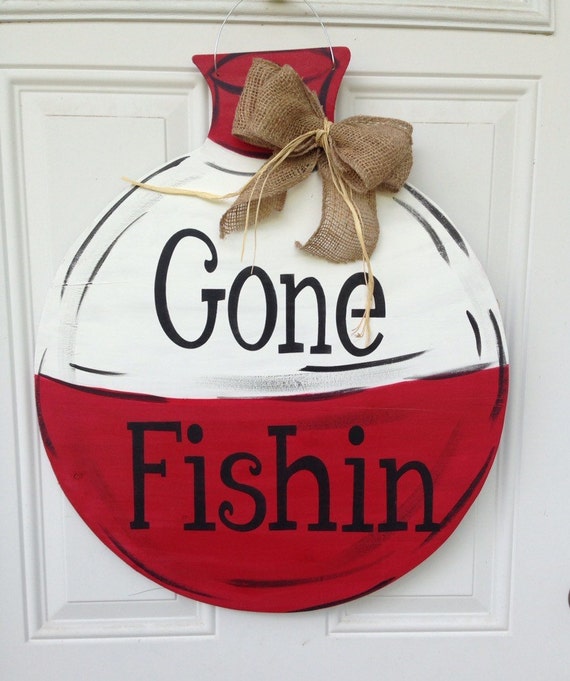 Gone fishin door hanger fishing door hanger lake house door