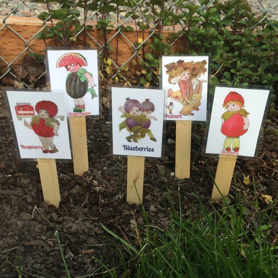 ADORABLE GARDEN MARKERS Plant Identification Stakes