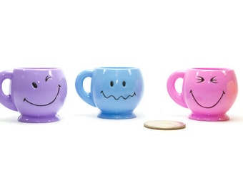 Mini Smile Cup Foraging - Bird Sugar Glider Toy Parts Bird Toys Mini Mug Emoji Happy Face