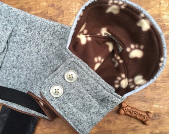 Dog Coat, Reflective, gray , dog coat for boy, dog coat for girl, sublimebirdy, xs dog coat, small dog coat, medium dog coat, large dog coat