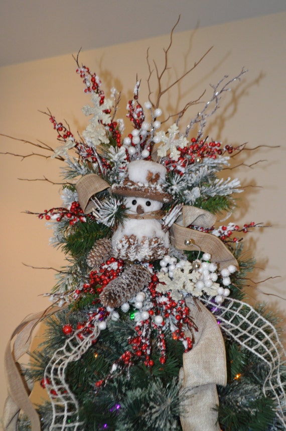 rustic snowman tree topper snowman tree topper christmas rustic snowman tree topper snowman tree topper christmas