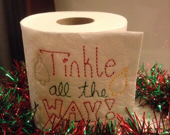 Christmas Toilet Paper Embroidery Design