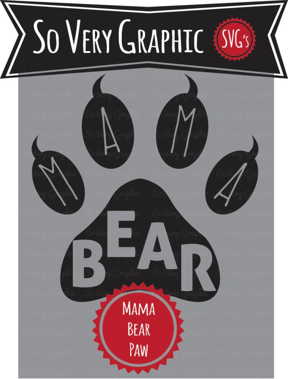 Download Mama Bear Paw SVG Cutting File for Cricut / by SoVeryGraphic